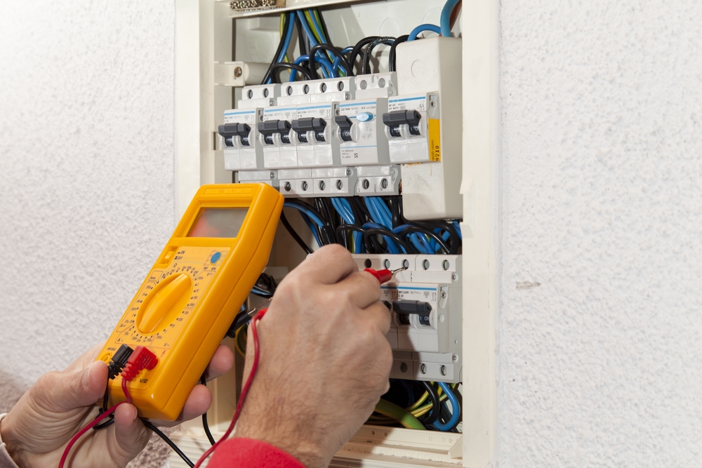 Electrician,Doing,Some,Checks,On,A,Light,Box