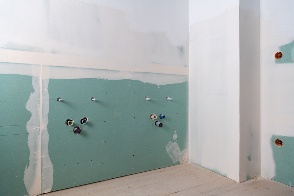 Building,Renovation,,Drywall,In,The,Bathroom