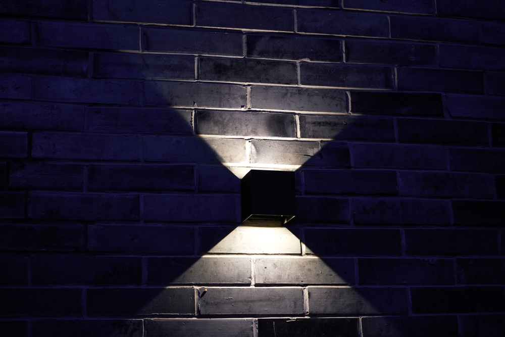 A,Modern,Wall,Mounted,Street,Lamp,With,Up,And,Down
